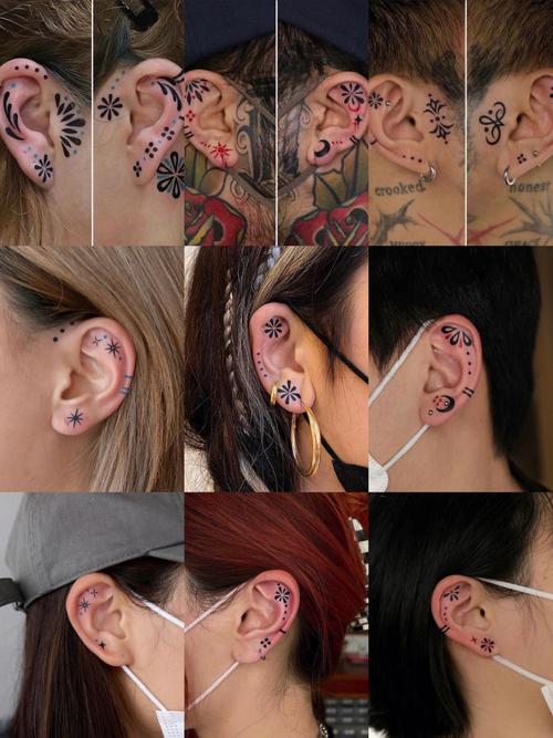 om symbol tattoo behind ear,Om Symbol Tattoo Behind Ear: A Unique and Meaningful Choice